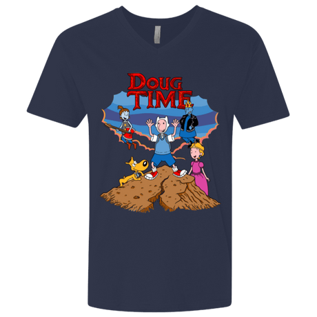 T-Shirts Midnight Navy / X-Small Doug Time Men's Premium V-Neck