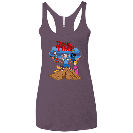 T-Shirts Vintage Purple / X-Small Doug Time Women's Triblend Racerback Tank