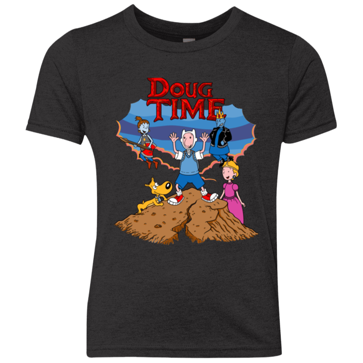 T-Shirts Vintage Black / YXS Doug Time Youth Triblend T-Shirt