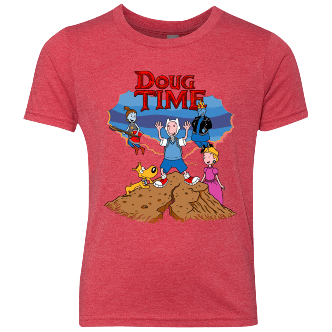T-Shirts Vintage Red / YXS Doug Time Youth Triblend T-Shirt