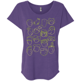 T-Shirts Purple Rush / X-Small DOUG Triblend Dolman Sleeve