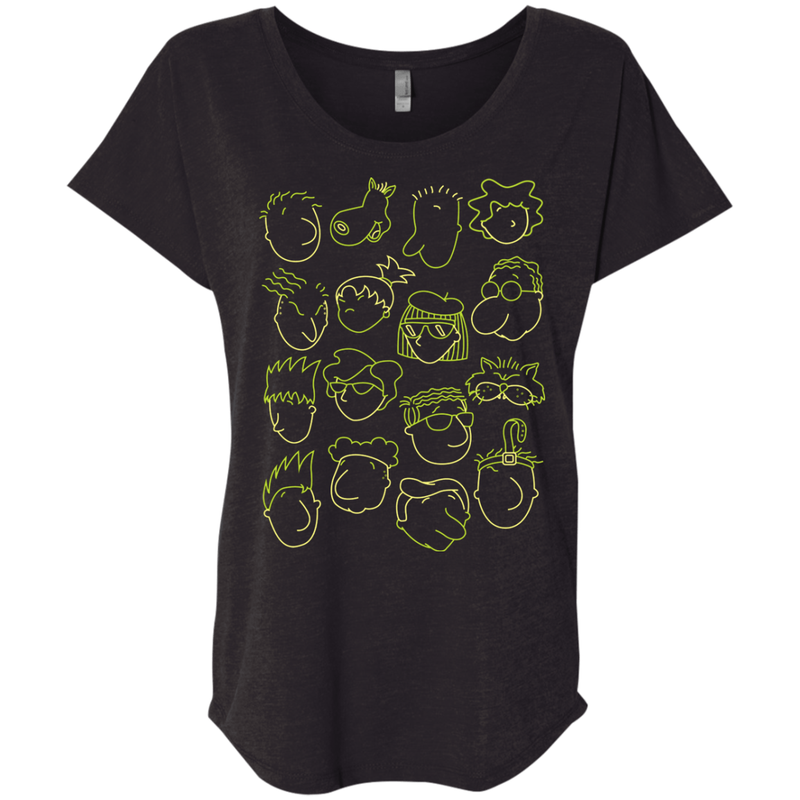 T-Shirts Vintage Black / X-Small DOUG Triblend Dolman Sleeve