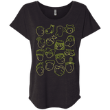 T-Shirts Vintage Black / X-Small DOUG Triblend Dolman Sleeve