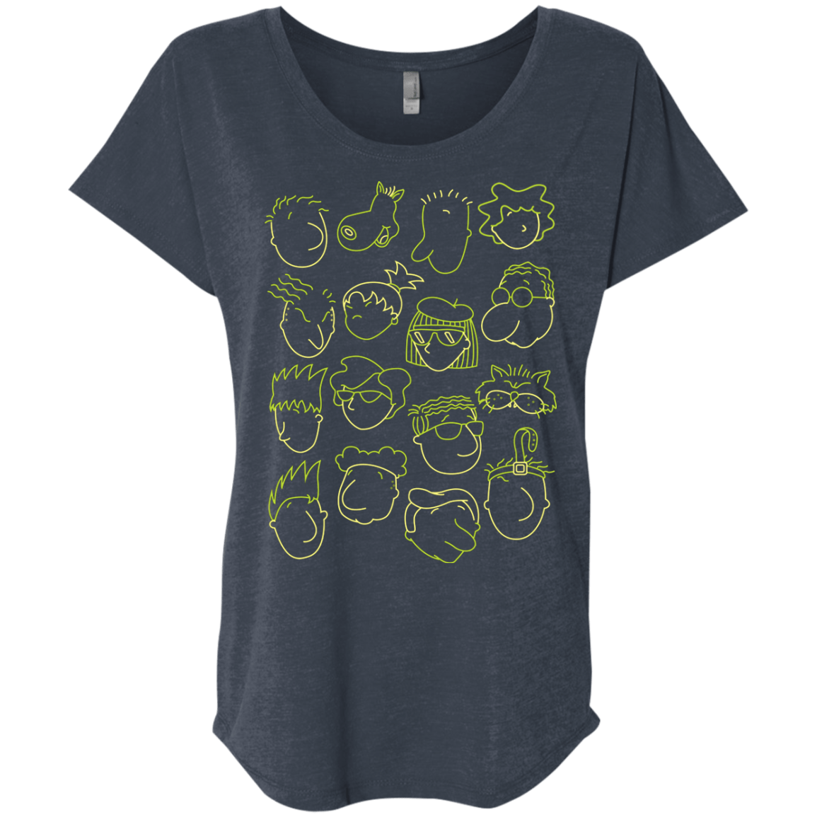 T-Shirts Vintage Navy / X-Small DOUG Triblend Dolman Sleeve