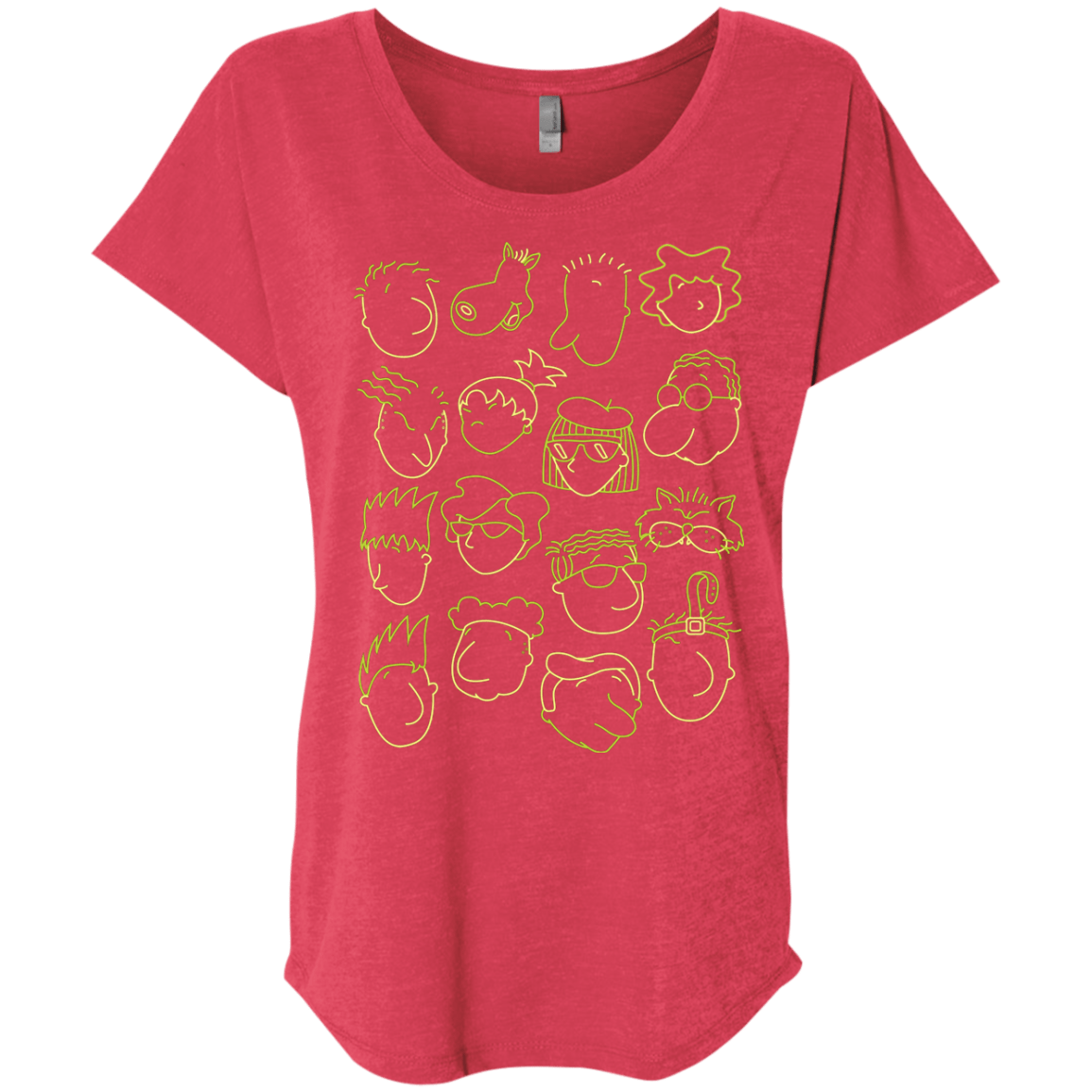 T-Shirts Vintage Red / X-Small DOUG Triblend Dolman Sleeve