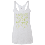 T-Shirts Heather White / X-Small DOUG Women's Triblend Racerback Tank
