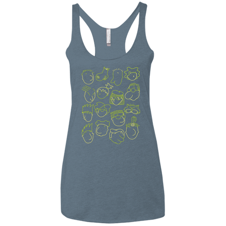 T-Shirts Indigo / X-Small DOUG Women's Triblend Racerback Tank