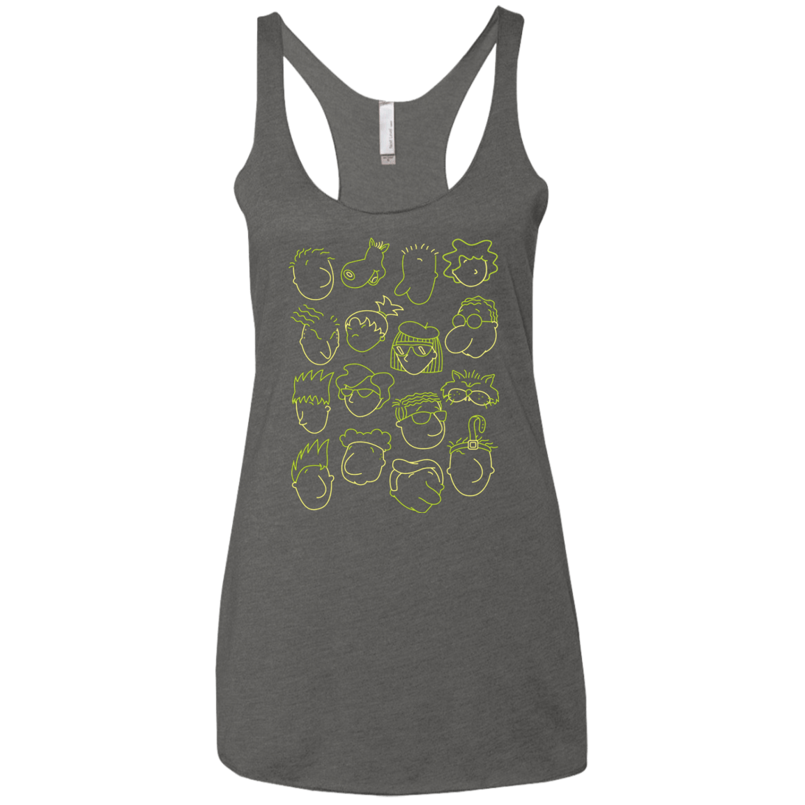 T-Shirts Premium Heather / X-Small DOUG Women's Triblend Racerback Tank