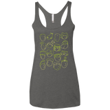T-Shirts Premium Heather / X-Small DOUG Women's Triblend Racerback Tank