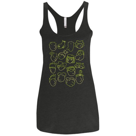 T-Shirts Vintage Black / X-Small DOUG Women's Triblend Racerback Tank