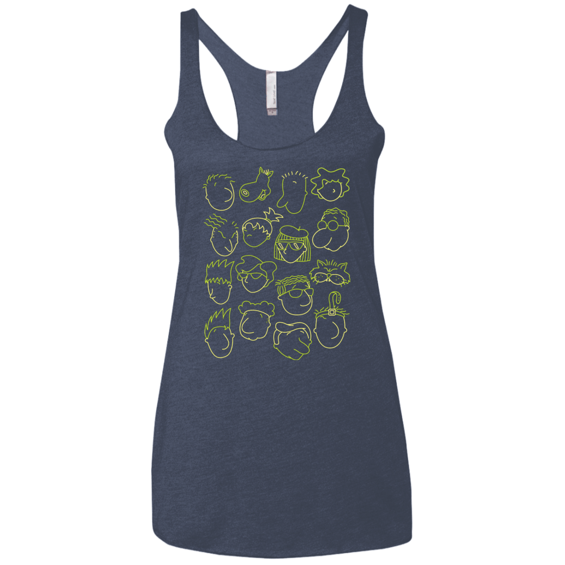 T-Shirts Vintage Navy / X-Small DOUG Women's Triblend Racerback Tank