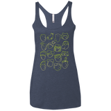 T-Shirts Vintage Navy / X-Small DOUG Women's Triblend Racerback Tank