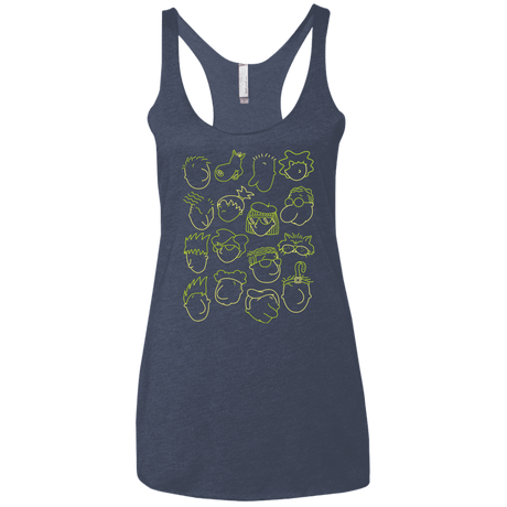 T-Shirts Vintage Navy / X-Small DOUG Women's Triblend Racerback Tank