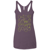T-Shirts Vintage Purple / X-Small DOUG Women's Triblend Racerback Tank