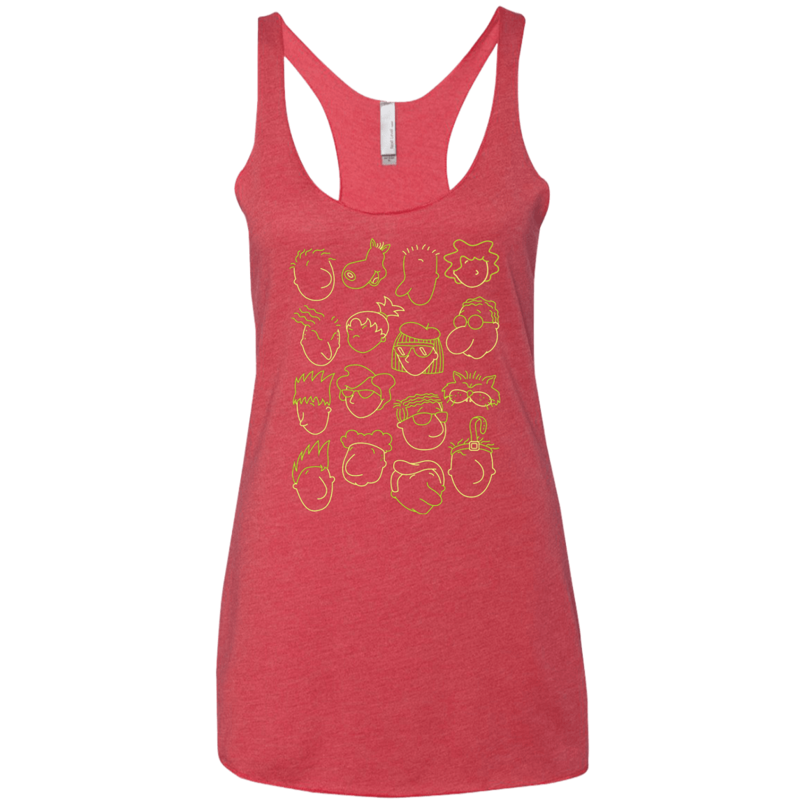 T-Shirts Vintage Red / X-Small DOUG Women's Triblend Racerback Tank