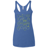 T-Shirts Vintage Royal / X-Small DOUG Women's Triblend Racerback Tank