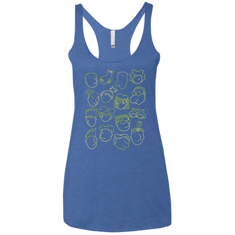 T-Shirts Vintage Royal / X-Small DOUG Women's Triblend Racerback Tank