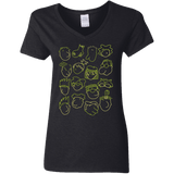 T-Shirts Black / S DOUG Women's V-Neck T-Shirt