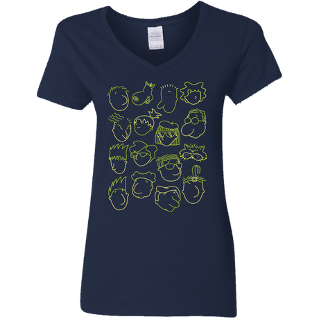 T-Shirts Navy / S DOUG Women's V-Neck T-Shirt