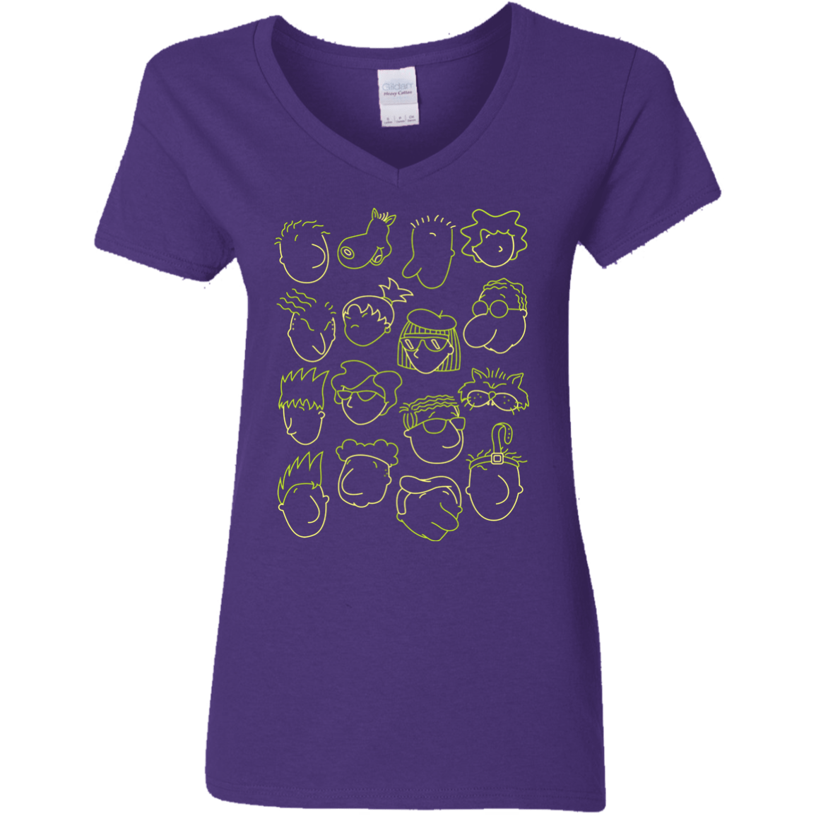 T-Shirts Purple / S DOUG Women's V-Neck T-Shirt