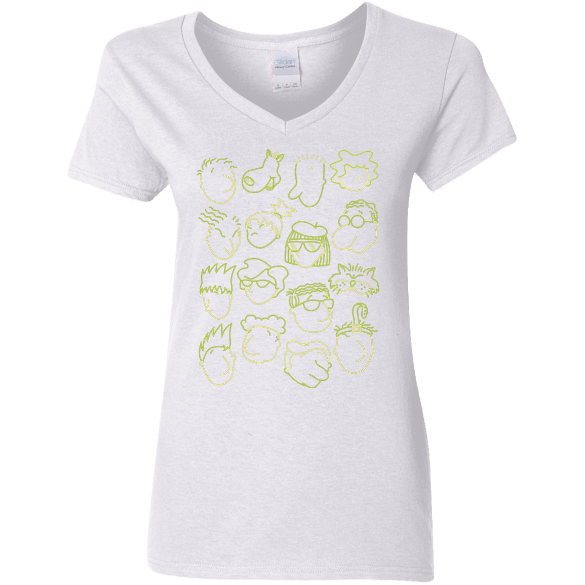 T-Shirts White / S DOUG Women's V-Neck T-Shirt