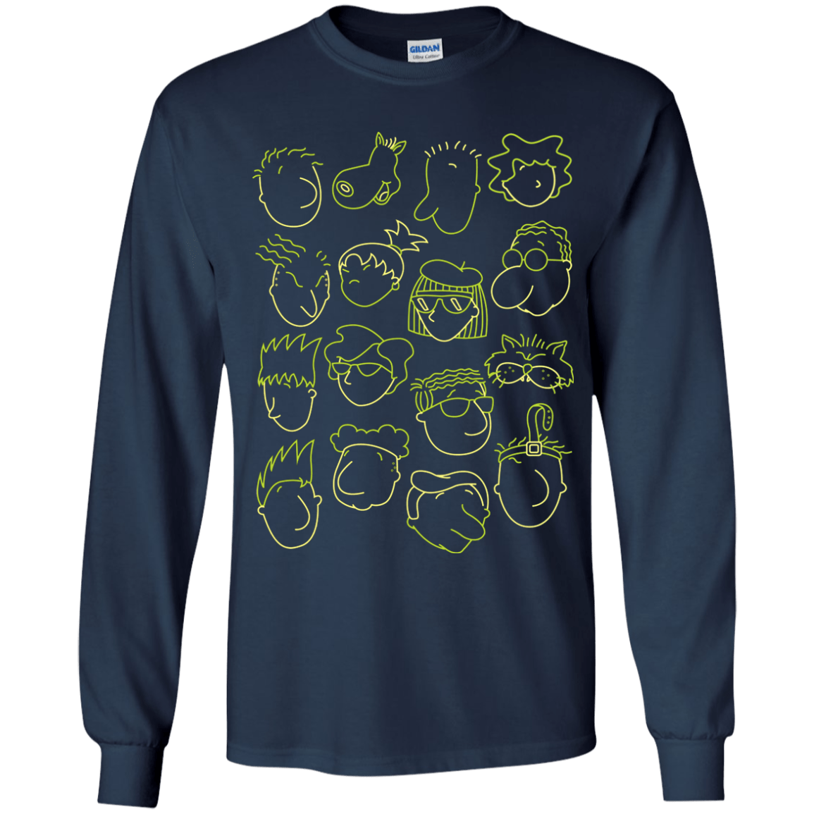 T-Shirts Navy / YS DOUG Youth Long Sleeve T-Shirt