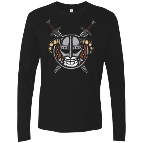 T-Shirts Black / Small Dovahkiin Pirate Men's Premium Long Sleeve