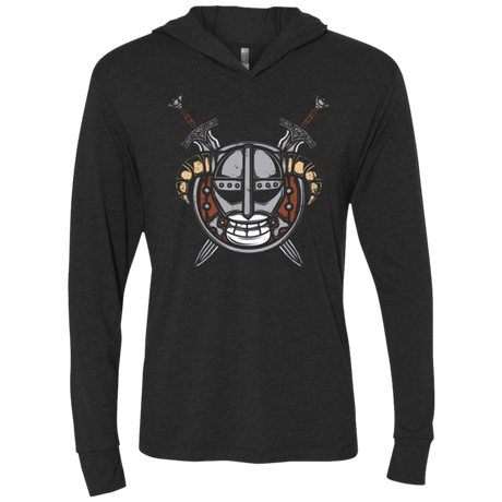 T-Shirts Vintage Black / X-Small Dovahkiin Pirate Triblend Long Sleeve Hoodie Tee