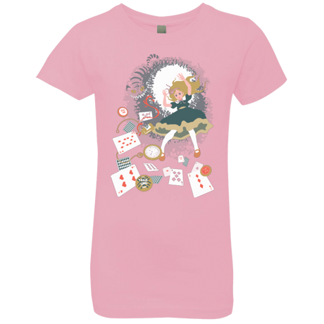 T-Shirts Light Pink / YXS Down the rabbit hole Girls Premium T-Shirt