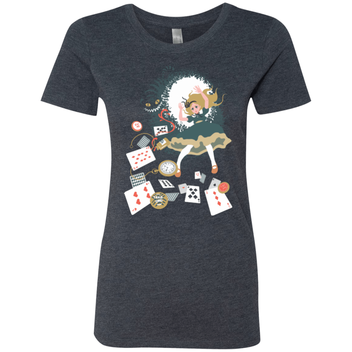 T-Shirts Vintage Navy / Small Down the rabbit hole Women's Triblend T-Shirt