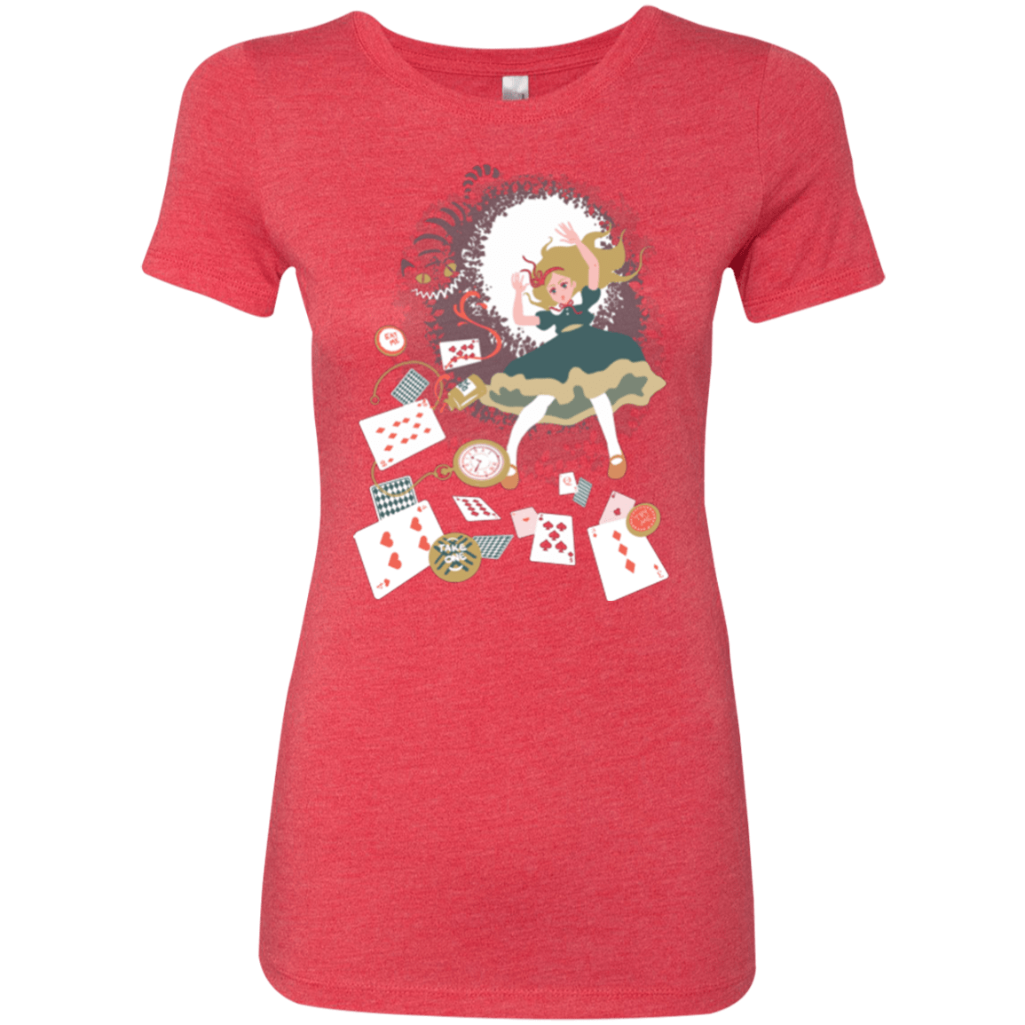 T-Shirts Vintage Red / Small Down the rabbit hole Women's Triblend T-Shirt