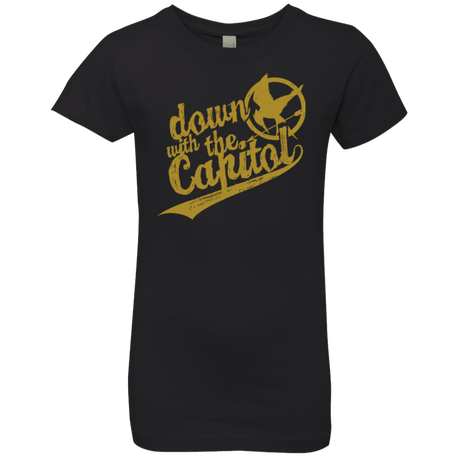 T-Shirts Black / YXS Down with the Capitol Girls Premium T-Shirt