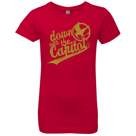 T-Shirts Red / YXS Down with the Capitol Girls Premium T-Shirt