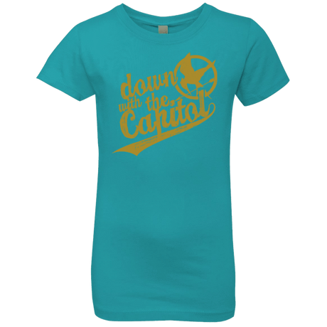 T-Shirts Tahiti Blue / YXS Down with the Capitol Girls Premium T-Shirt