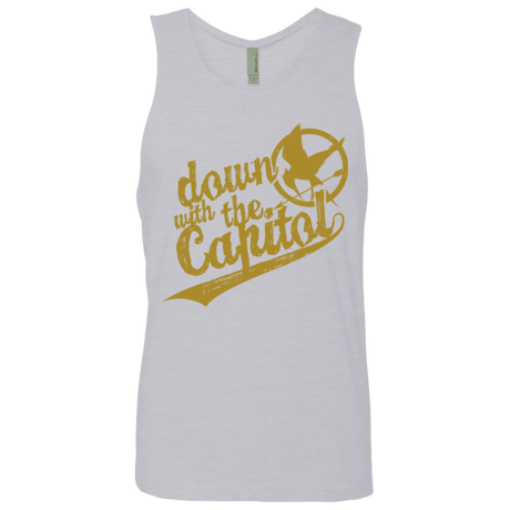 T-Shirts Heather Grey / Small Down with the Capitol Men's Premium Tank Top