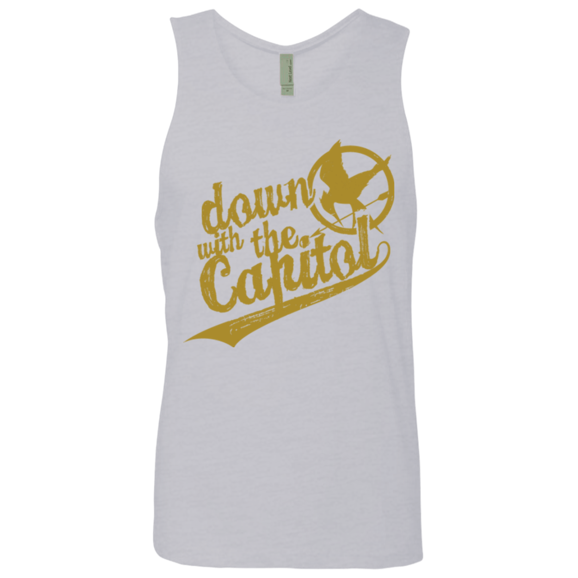 T-Shirts Heather Grey / Small Down with the Capitol Men's Premium Tank Top
