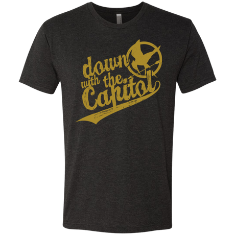 T-Shirts Vintage Black / Small Down with the Capitol Men's Triblend T-Shirt