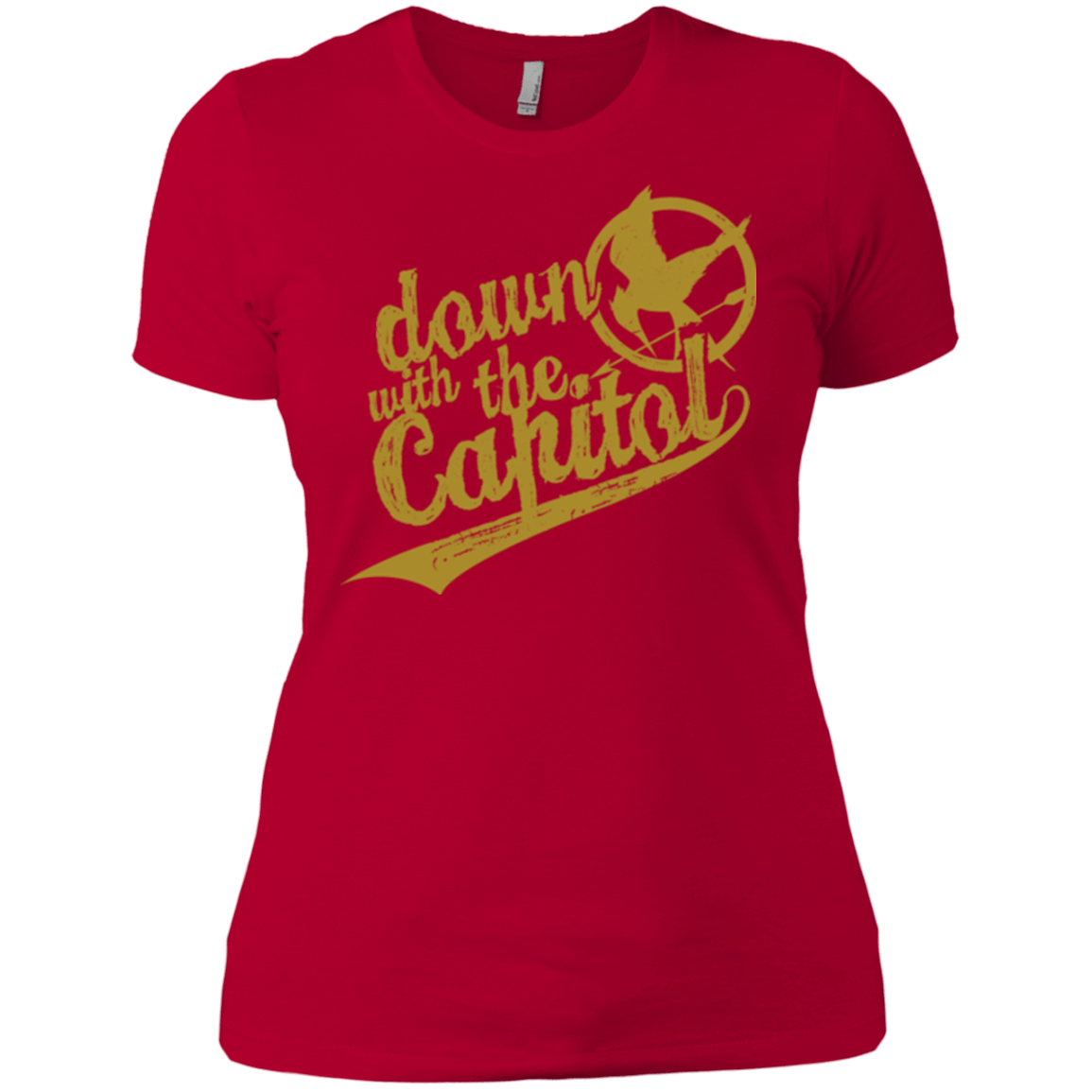T-Shirts Red / X-Small Down with the Capitol Women's Premium T-Shirt