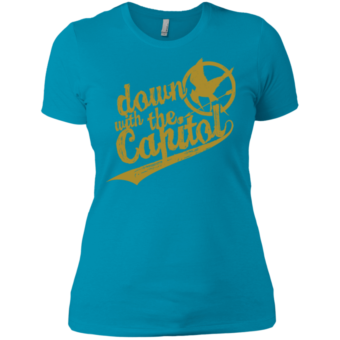 T-Shirts Turquoise / X-Small Down with the Capitol Women's Premium T-Shirt
