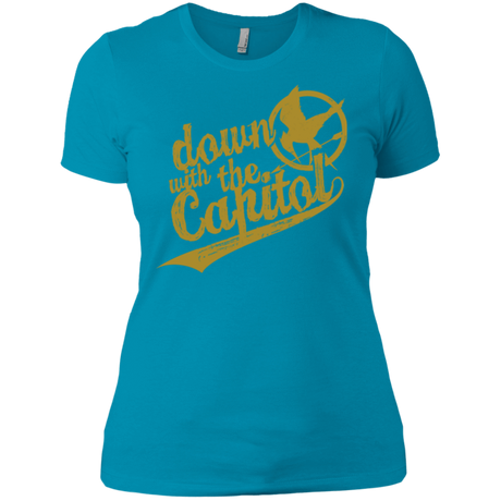 T-Shirts Turquoise / X-Small Down with the Capitol Women's Premium T-Shirt