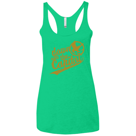 T-Shirts Envy / X-Small Down with the Capitol Women's Triblend Racerback Tank