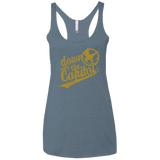 T-Shirts Indigo / X-Small Down with the Capitol Women's Triblend Racerback Tank