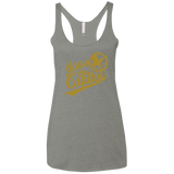 T-Shirts Venetian Grey / X-Small Down with the Capitol Women's Triblend Racerback Tank
