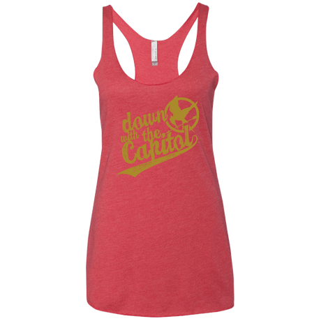 T-Shirts Vintage Red / X-Small Down with the Capitol Women's Triblend Racerback Tank