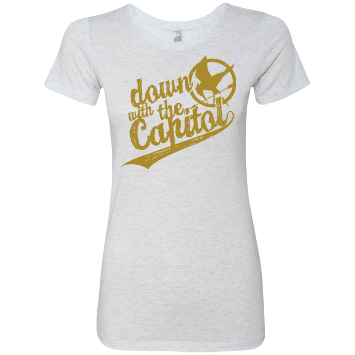 T-Shirts Heather White / Small Down with the Capitol Women's Triblend T-Shirt