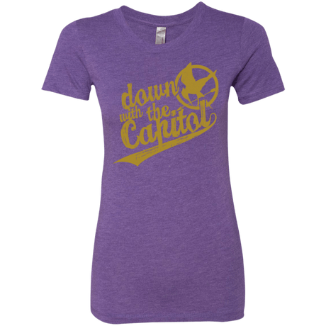T-Shirts Purple Rush / Small Down with the Capitol Women's Triblend T-Shirt