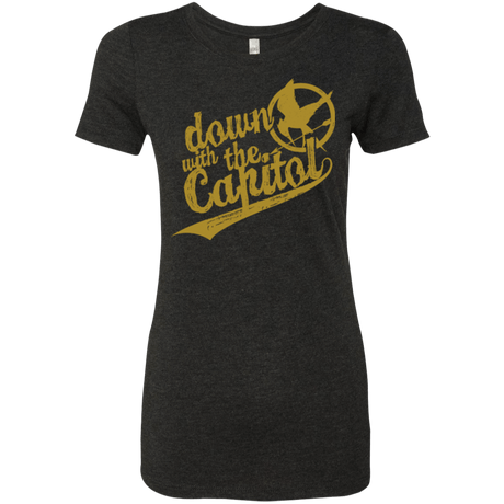 T-Shirts Vintage Black / Small Down with the Capitol Women's Triblend T-Shirt