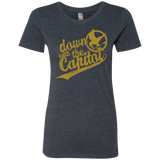 T-Shirts Vintage Navy / Small Down with the Capitol Women's Triblend T-Shirt