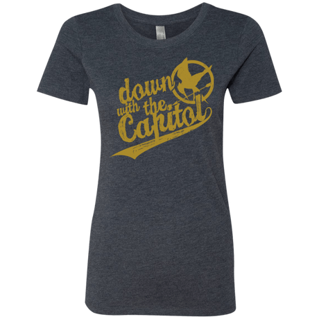 T-Shirts Vintage Navy / Small Down with the Capitol Women's Triblend T-Shirt