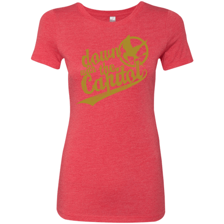 T-Shirts Vintage Red / Small Down with the Capitol Women's Triblend T-Shirt